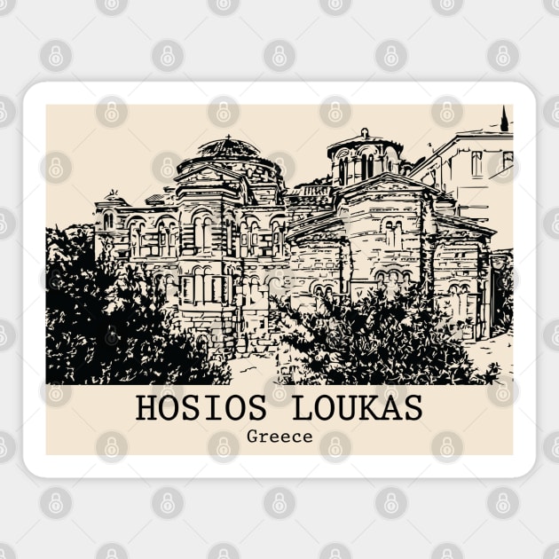 Hosios Loukas - Greece Magnet by Lakeric